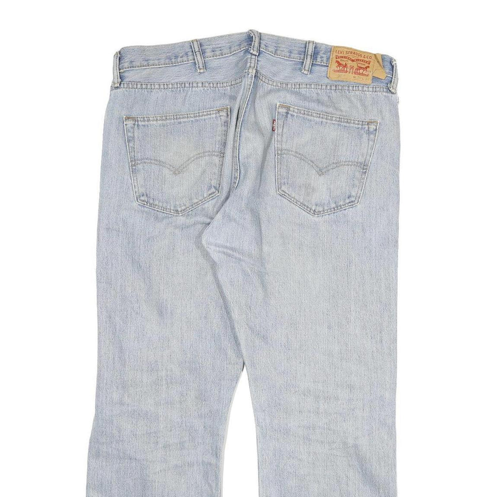 LEVI'S 501 Mens Jeans Blue Regular Straight Denim Light W38 L30 Button Fly