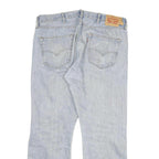 LEVI'S 501 Mens Jeans Blue Regular Straight Denim Light W38 L30 Button Fly