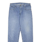 BLUE SEA Womens Jeans Blue Relaxed Straight Denim Medium W34 L32 Comfort Zip