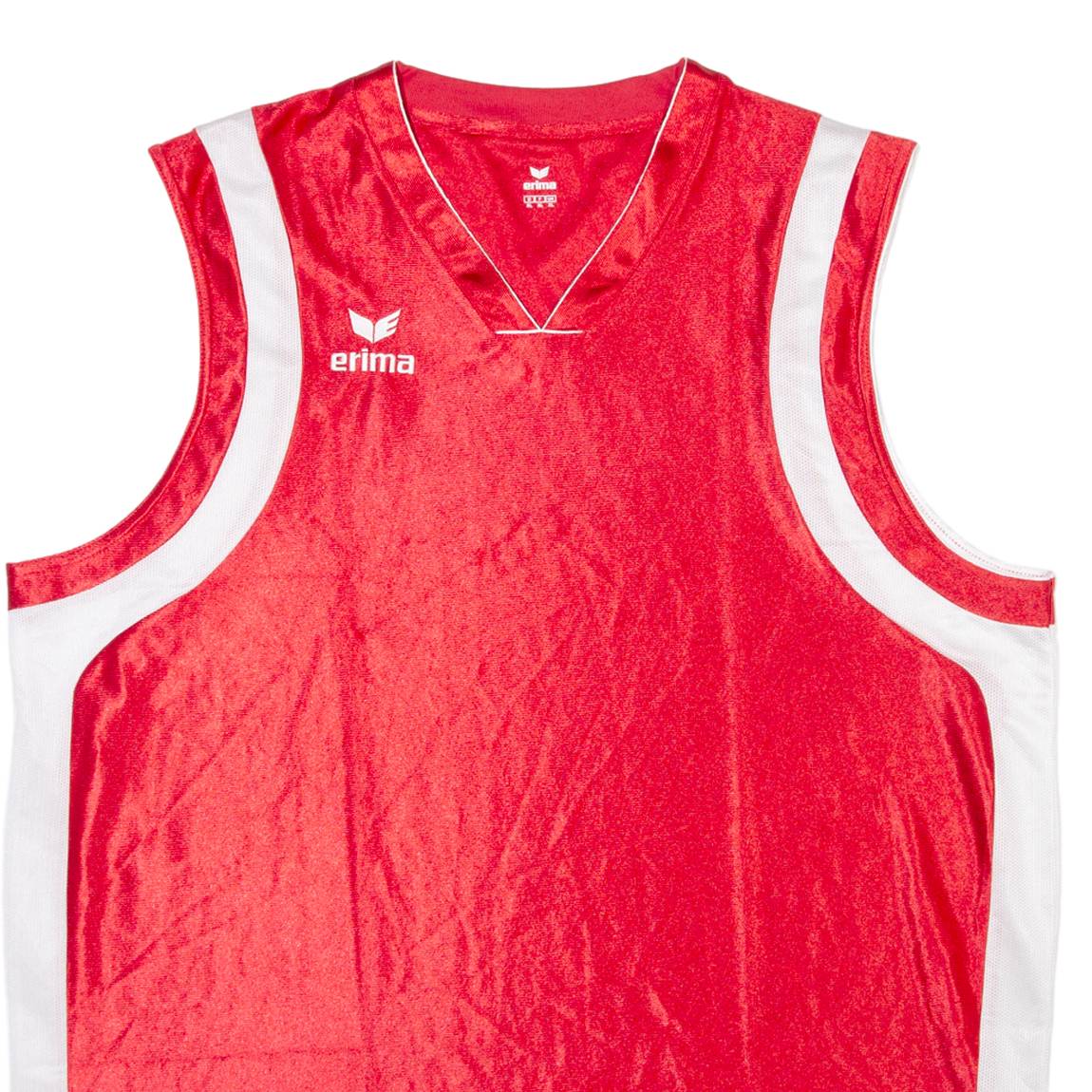 ERIMA Basketball Mens Jersey Red Sleeveless V-Neck XL