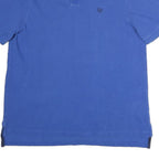 CHAPS Mens Blue Polo Shirt L Cotton Short Sleeve Plain Classic Comfort
