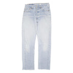 LEVI'S 501 Mens Classic Jeans Denim Light W28 L38 Button Closure Cotton Blend