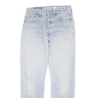 LEVI'S 501 Mens Classic Jeans Denim Light W28 L38 Button Closure Cotton Blend