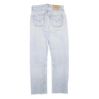 LEVI'S 501 Mens Classic Jeans Denim Light W28 L38 Button Closure Cotton Blend