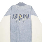 FRUIT OF THE LOOM Mens Blue & White Arizona Button Cotton Blend Jacket 2XL
