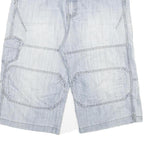 HI-HOP Mens Shorts Blue Casual XL W31 Cotton Blend Comfortable Lightweight