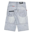 HI-HOP Mens Shorts Blue Casual XL W31 Cotton Blend Comfortable Lightweight