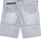 HI-HOP Mens Shorts Blue Casual XL W31 Cotton Blend Comfortable Lightweight