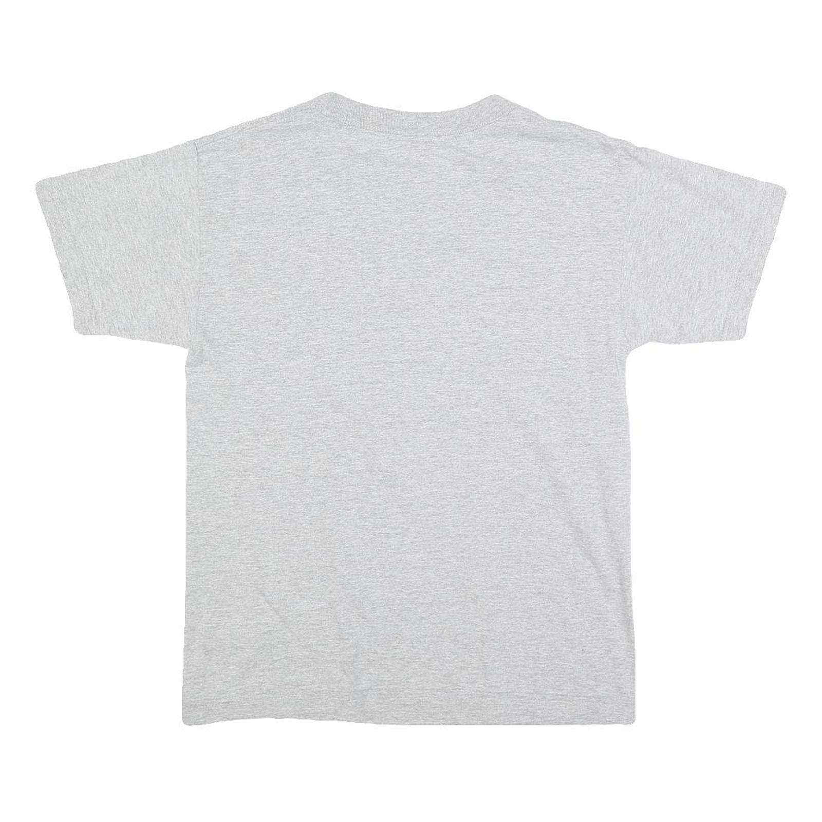 HARD ROCK CAFE Boys Grey Hard Rock Logo Graphic T-Shirt L Short Sleeve Crew Neck