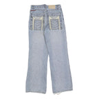 Womens Regular Blue Denim Jeans Cotton Blend Zip W28 L30 Stylish Back Pockets