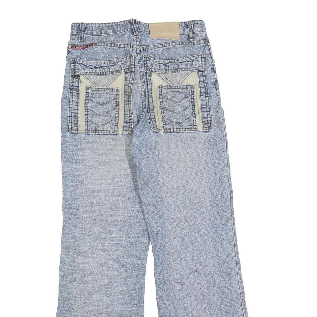 Womens Regular Blue Denim Jeans Cotton Blend Zip W28 L30 Stylish Back Pockets