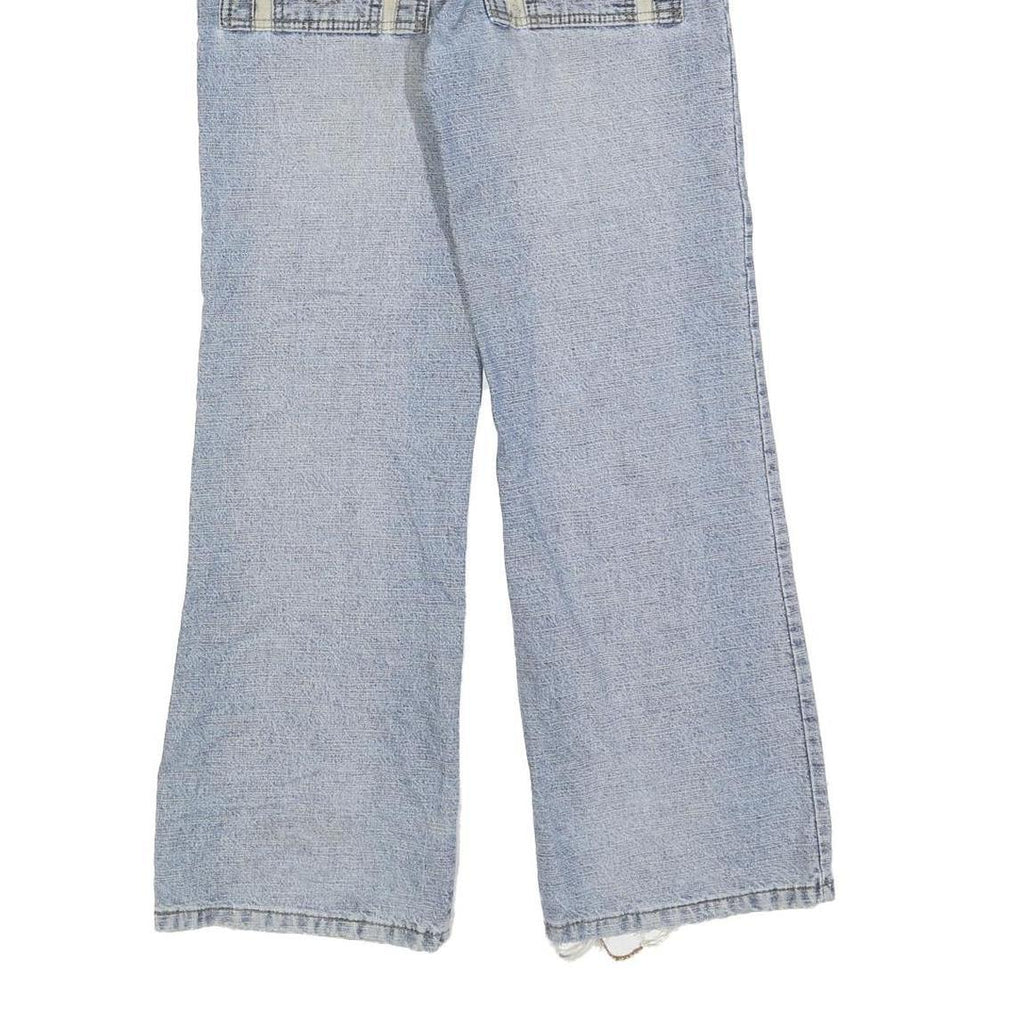 Womens Regular Blue Denim Jeans Cotton Blend Zip W28 L30 Stylish Back Pockets