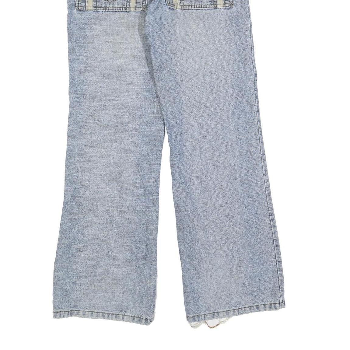 Womens Regular Blue Denim Jeans Cotton Blend Zip W28 L30 Stylish Back Pockets