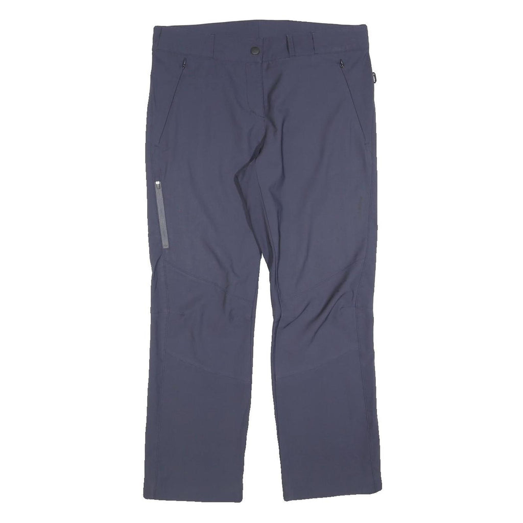 LOFFLER Mens Polyester Blend Navy Regular Fit Straight Leg Trousers W32 L27 Zip