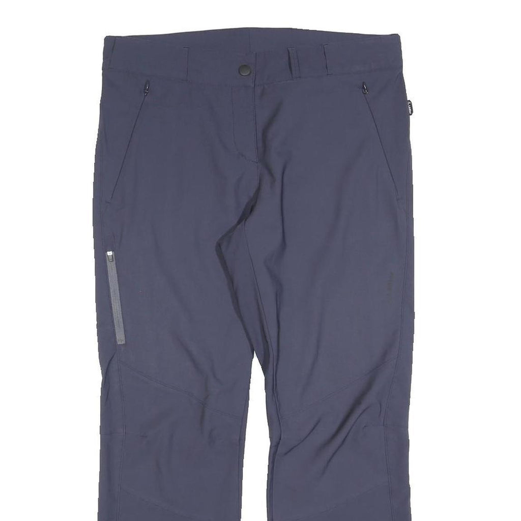 LOFFLER Mens Polyester Blend Navy Regular Fit Straight Leg Trousers W32 L27 Zip