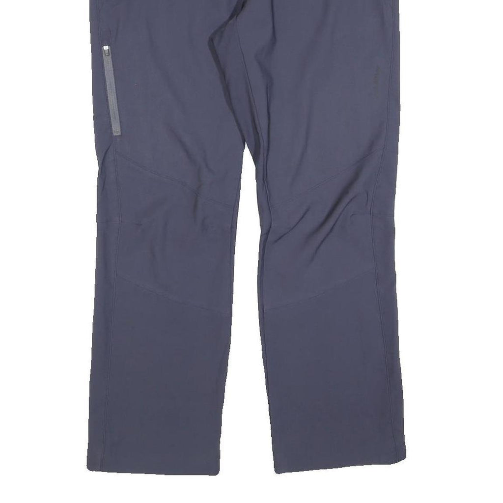 LOFFLER Mens Polyester Blend Navy Regular Fit Straight Leg Trousers W32 L27 Zip