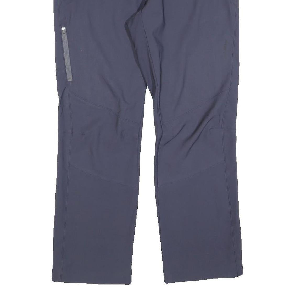 LOFFLER Mens Polyester Blend Navy Regular Fit Straight Leg Trousers W32 L27 Zip