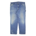 DICKIES Mens Relaxed Blue Denim Jeans W40 L32 Casual Workwear Zip Closure
