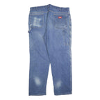 DICKIES Mens Relaxed Blue Denim Jeans W40 L32 Casual Workwear Zip Closure