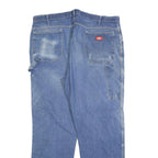 DICKIES Mens Relaxed Blue Denim Jeans W40 L32 Casual Workwear Zip Closure