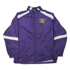 GTM Mens Purple & White Oakland Tech Nylon Zip Jacket XL Lightweight Sports Team