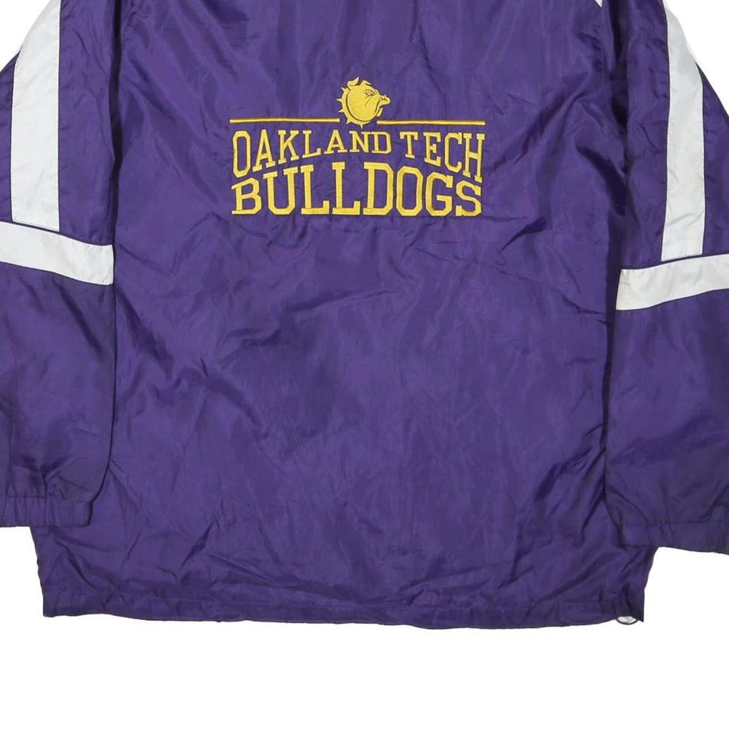 GTM Mens Purple & White Oakland Tech Nylon Zip Jacket XL Lightweight Sports Team
