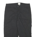 ST JOHNS BAY Womens Black Cargo Shorts L W32 Cotton Blend Casual Utility