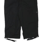 ST JOHNS BAY Womens Black Cargo Shorts L W32 Cotton Blend Casual Utility