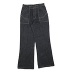 SHANG XING Womens Jeans Blue Relaxed Wide-Leg Denim W26 L30 Casual Comfort