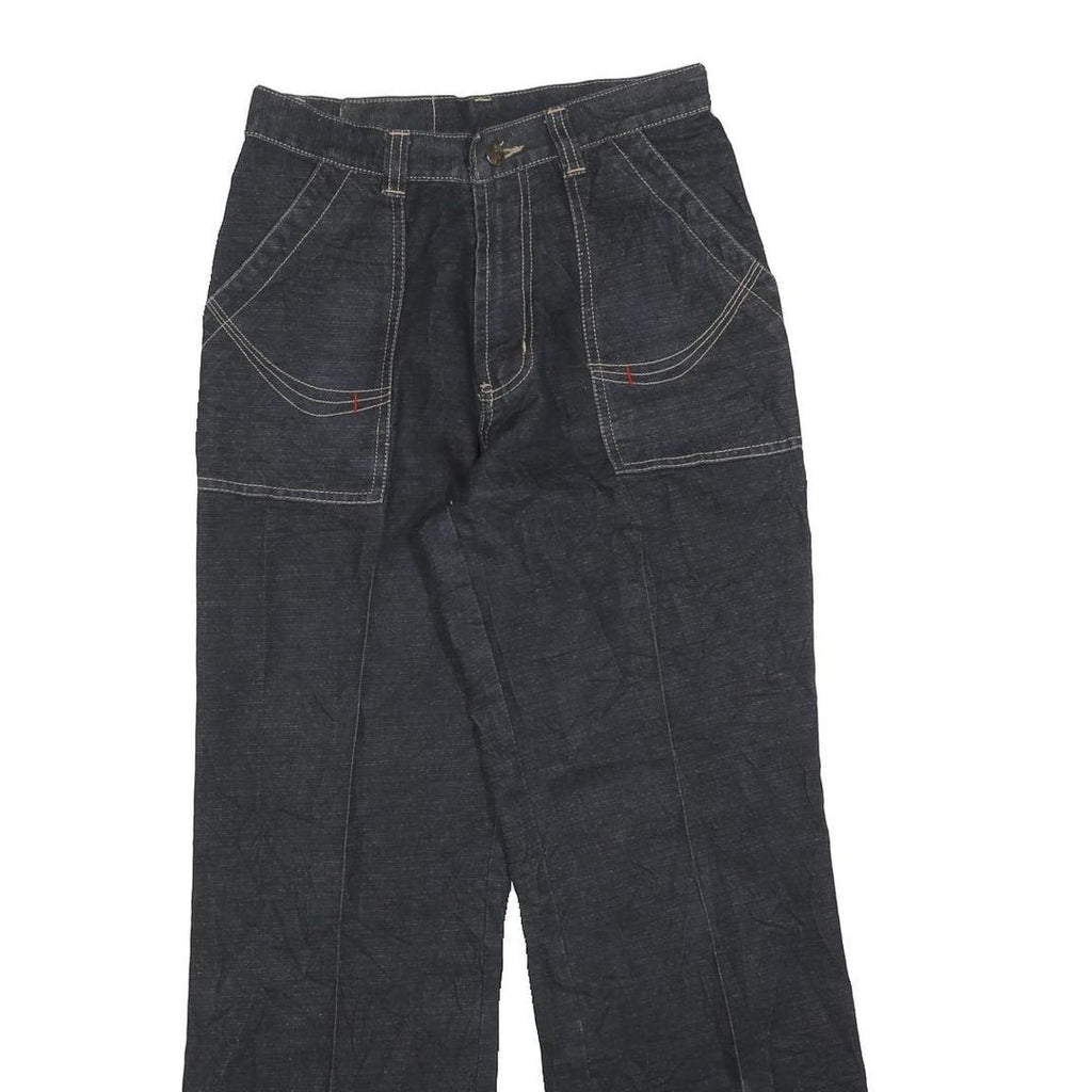 SHANG XING Womens Jeans Blue Relaxed Wide-Leg Denim W26 L30 Casual Comfort