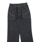 SHANG XING Womens Jeans Blue Relaxed Wide-Leg Denim W26 L30 Casual Comfort