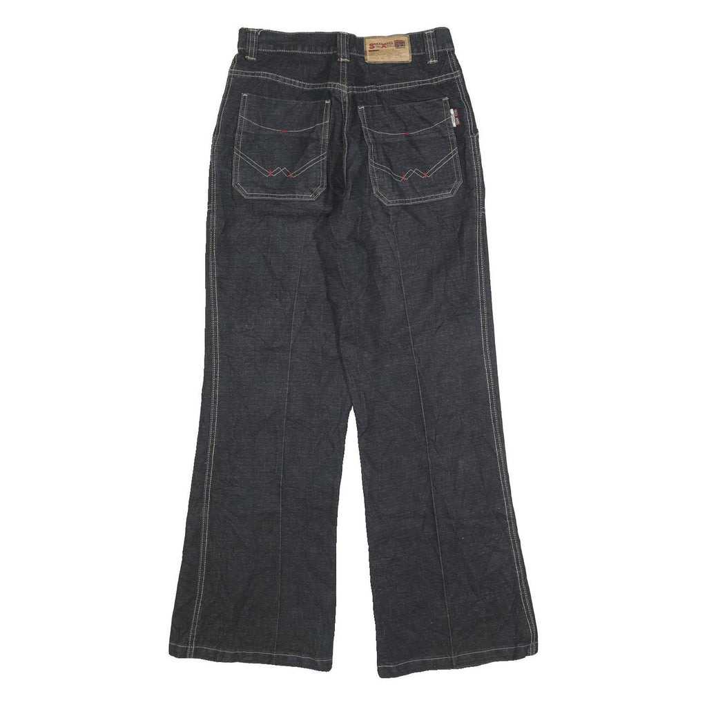 SHANG XING Womens Jeans Blue Relaxed Wide-Leg Denim W26 L30 Casual Comfort