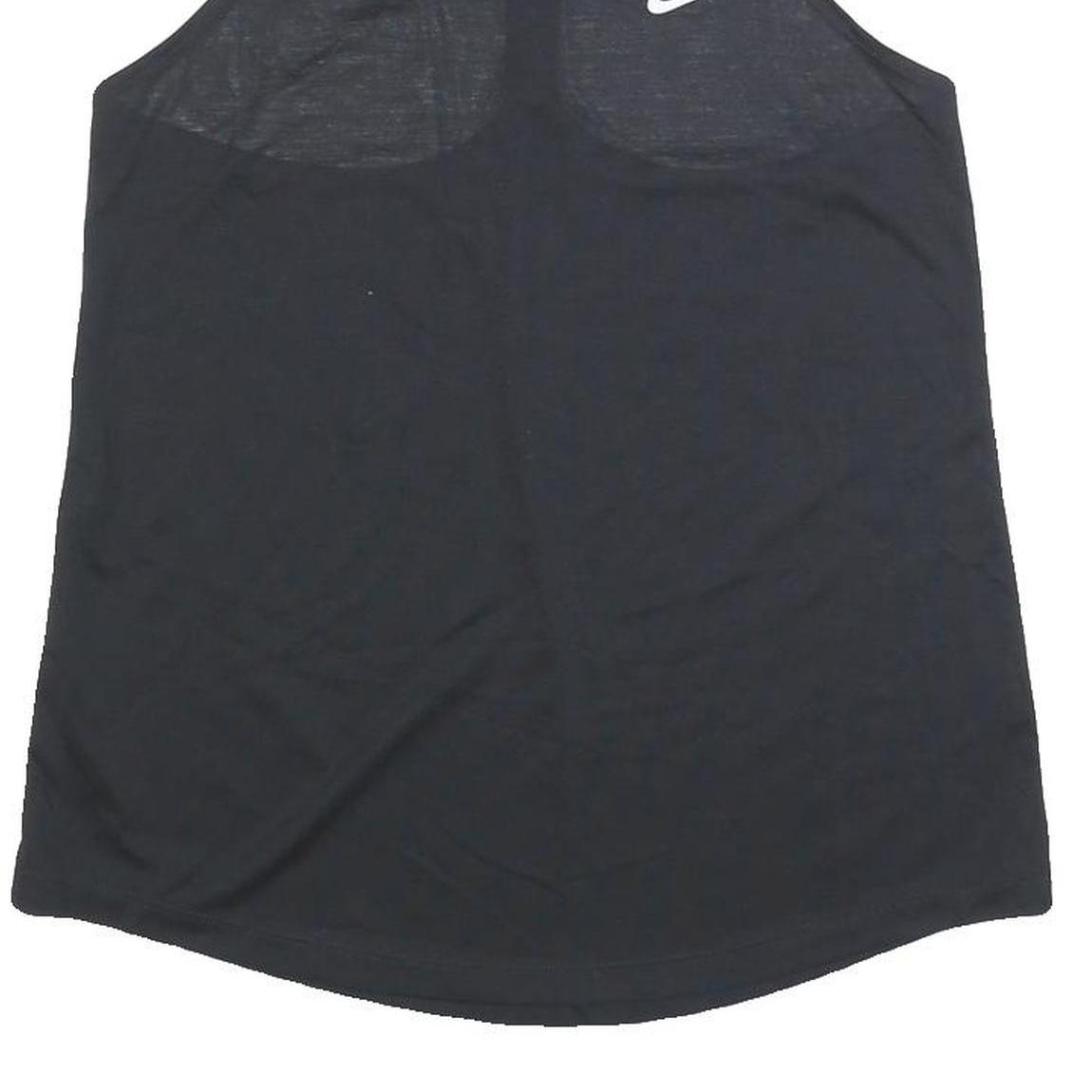 NIKE Womens Black Sports Top Racer Back Vest M Gym Fitness Activewear