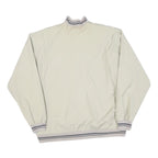 HAPPY LIFE Mens Cream Jacket L Polyester Blend Zip Plain Lightweight Casual