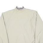 HAPPY LIFE Mens Cream Jacket L Polyester Blend Zip Plain Lightweight Casual