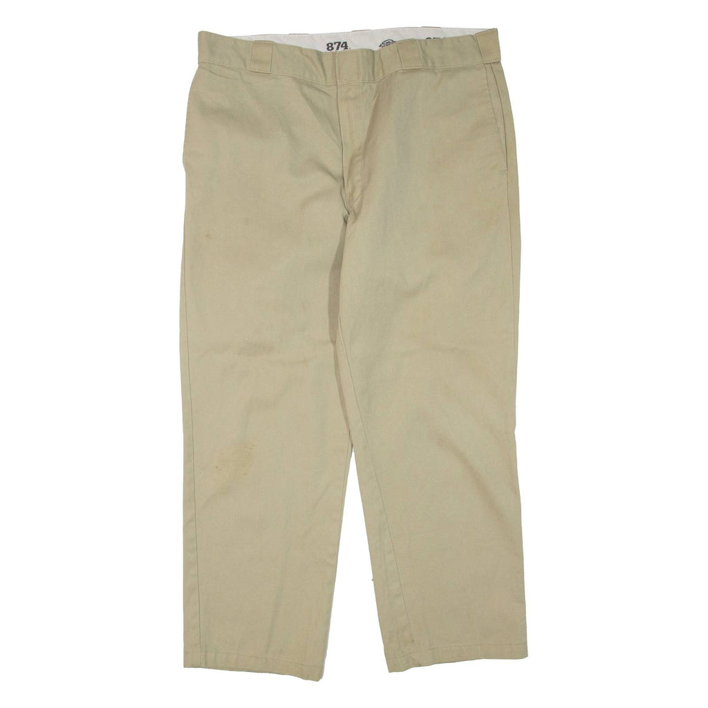 DICKIES Mens Trousers Beige Regular Tapered W38 L29