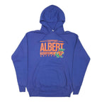 CSA Mens Blue I Support Albert Graphic Pullover Hoodie M Cotton Blend