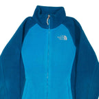 THE NORTH FACE Womens Fleece Jacket Blue Colourblock XS