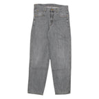 ACKERMAN Mens Jeans Grey Regular Straight Denim Medium W32 L32 Zip Closure