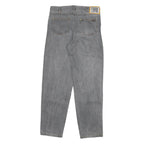 ACKERMAN Mens Jeans Grey Regular Straight Denim Medium W32 L32 Zip Closure