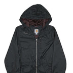 CARHARTT Womens Black Synthetic Zip Jacket XS Hooded Lightweight Outdoor