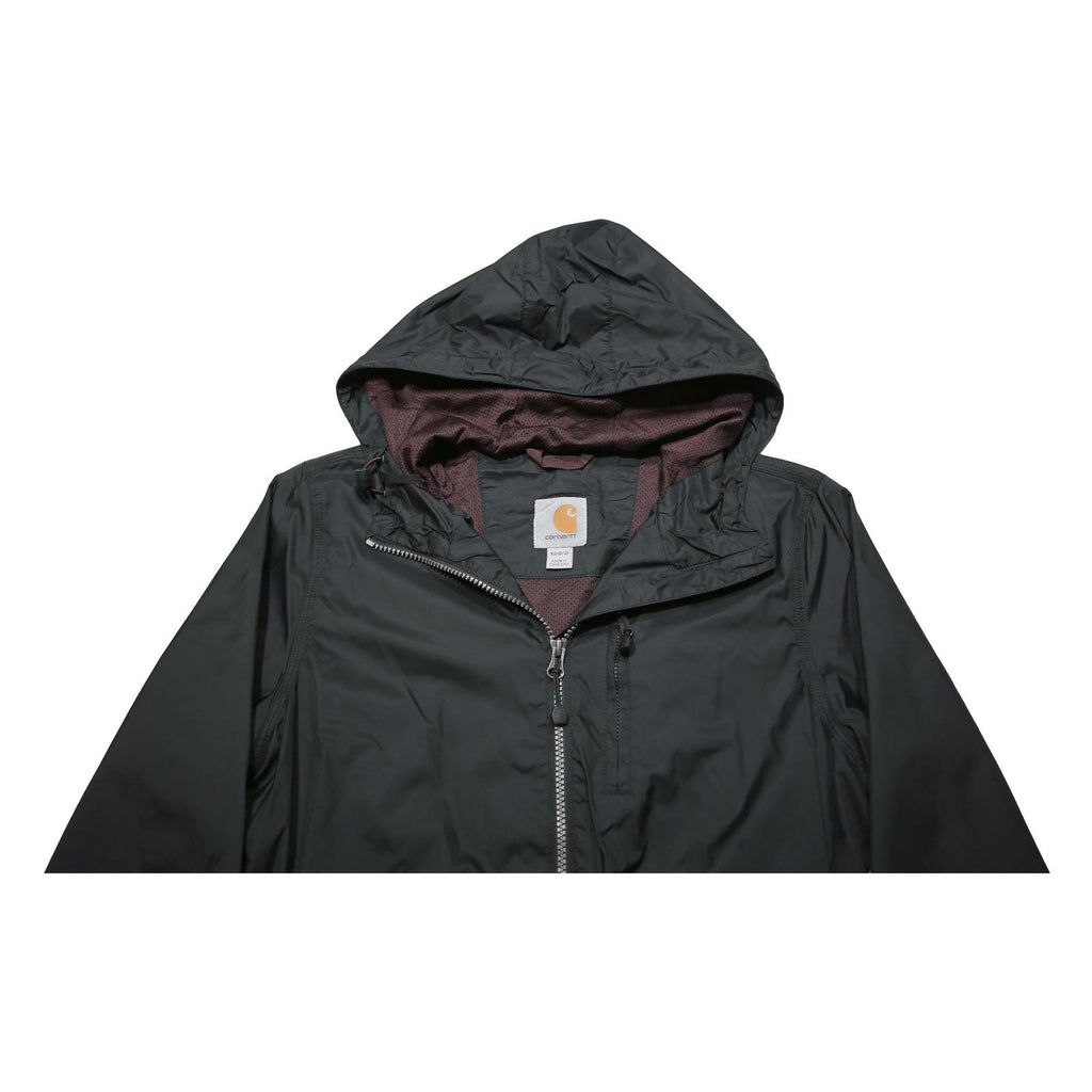 CARHARTT Womens Black Synthetic Zip Jacket XS Hooded Lightweight Outdoor