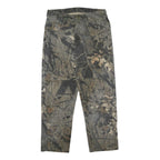 WRANGLER Real Tree Mens Regular Fit Cotton Jeans Camouflage W34 L30 Durable