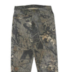 WRANGLER Real Tree Mens Regular Fit Cotton Jeans Camouflage W34 L30 Durable
