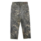 WRANGLER Real Tree Mens Regular Fit Cotton Jeans Camouflage W34 L30 Durable