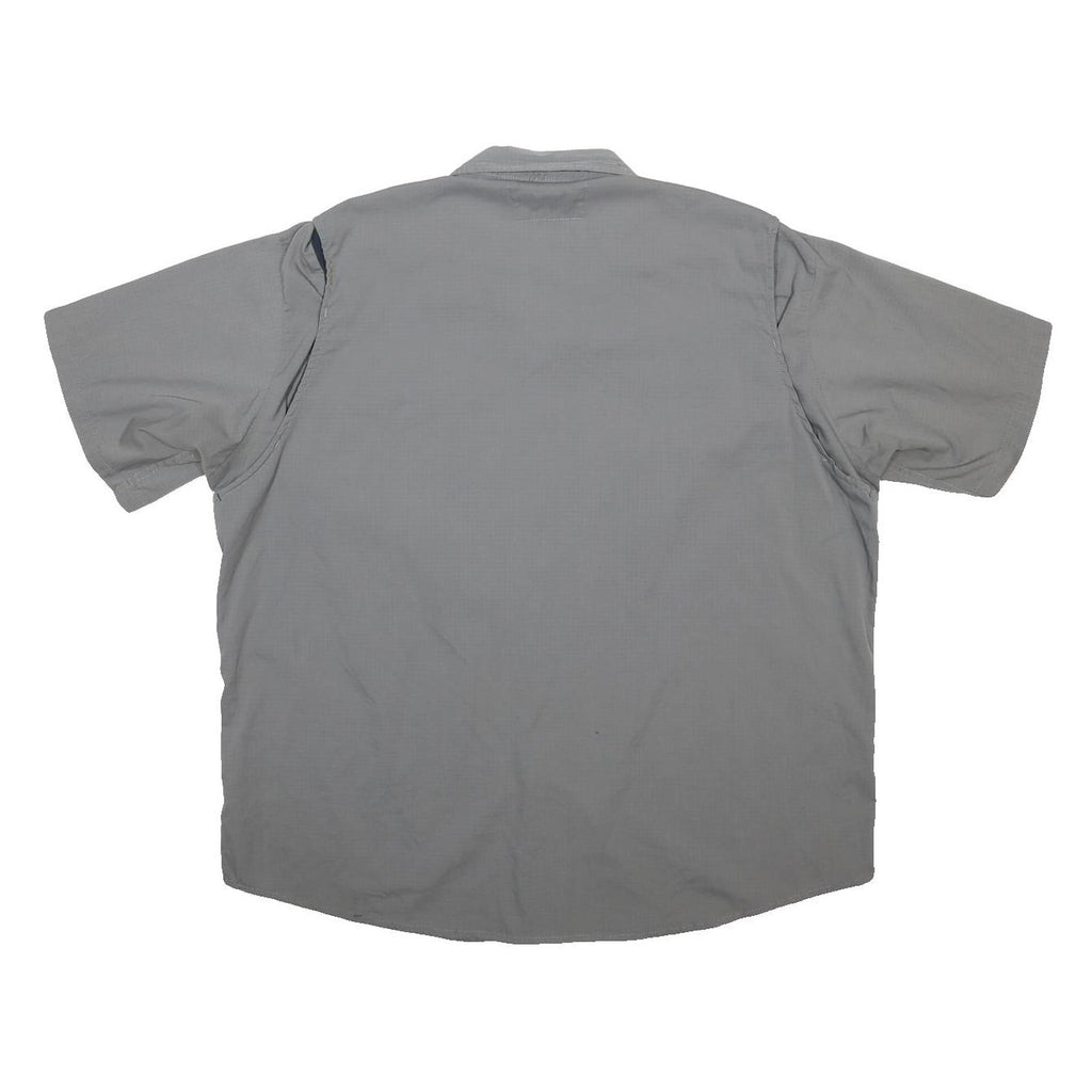 CARHARTT Mens Grey Work Shirt 2XL Cotton Blend Utility Button Pocket