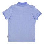 BENCH Mens Blue Short Sleeve Plain Polo Shirt S Casual Lightweight Summer