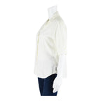 MARINA YACHTING Womens Shirt Blouse White Collared M