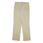 CARHARTT Mens Cotton Blend Beige Relaxed Straight Trousers W32 L34 Workwear