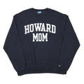 CHAMPION Mens Navy Blue Howard Mom Crew Neck L Sweatshirt Cotton Blend